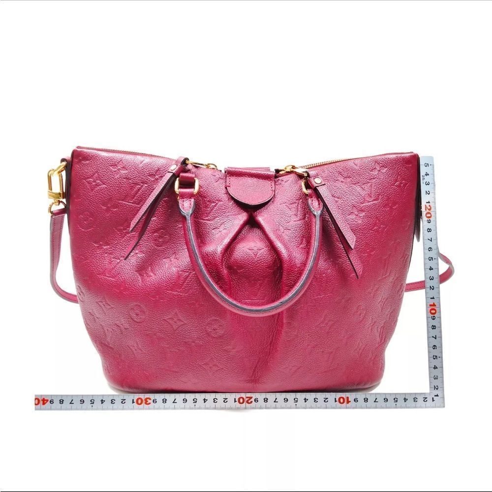 Auth Louis Vuitton LV Shoulder Bag M50638  MAZARINE PM Red Monogram Empreinte - Picture 2 of 16